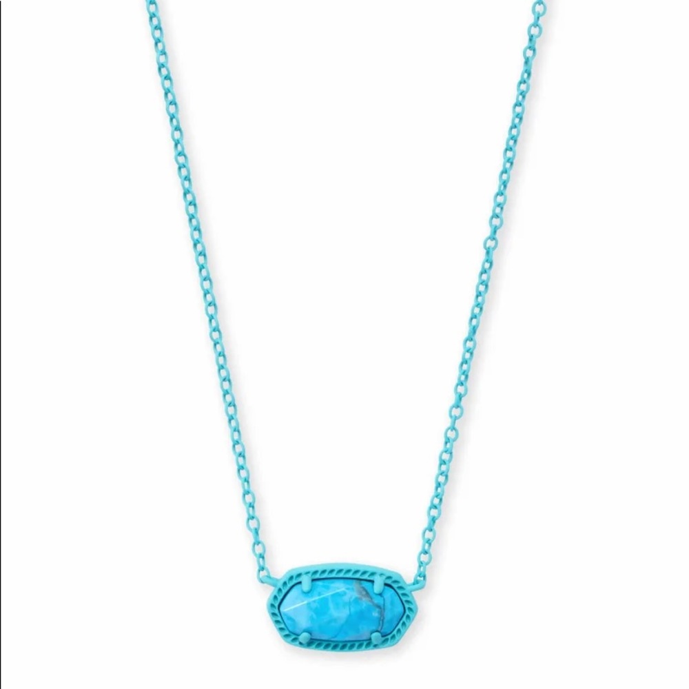 NWT! Kendra Scott Elisa Aqua Necklace